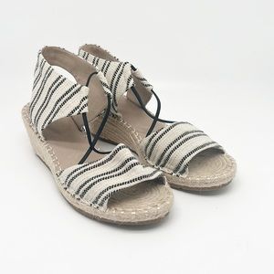 EILEEN FISHER | Fisher Agnes Striped Wedged Espadrille Size 8